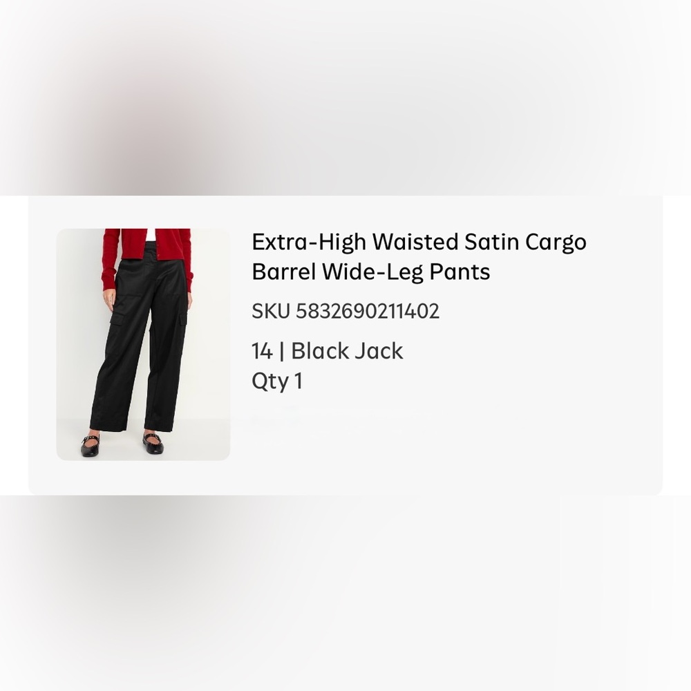 Old Navy Black Cargo Pants